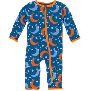 KicKee Pants BUNDLE Moon & Stars Sleeper & KicKee Pants Camper Pajama Set